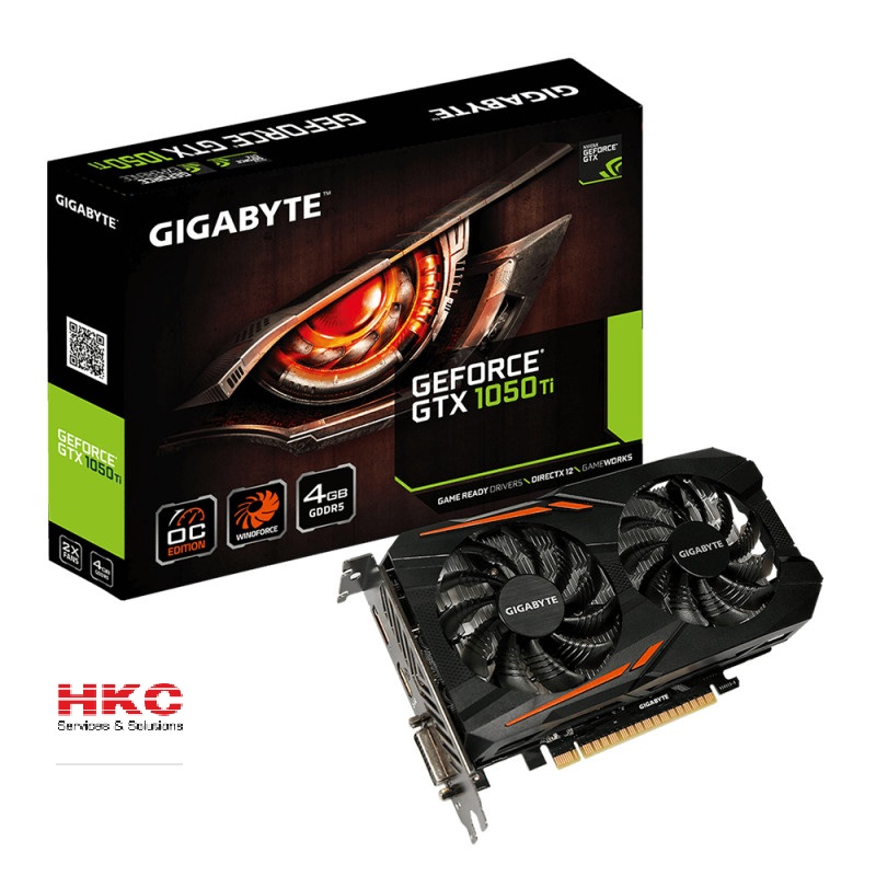 Card màn hình GIGABYTE GeForce GTX 1050Ti 4GB GDDR5 OC