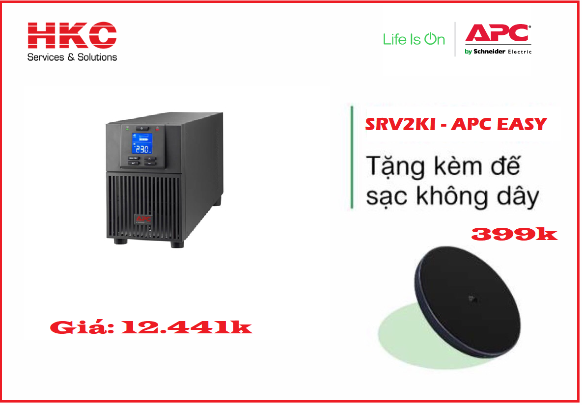 Phân phối Bộ lưu điện APC EASY UPS SRV2KI