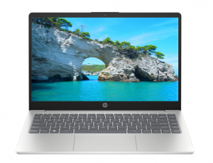 Máy tính xách tay HP laptop 14-em0085AU/ AMD Ryzen 3-7320U/ 8Gb DDR5/ SSD 512Gb/ AMD Radeon Integrated Graphics/ 14 Inch FHD/ Win 11 Home/ Natural Silver/ 1Y