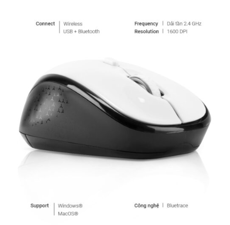 Chuột vi tính không dây Targus W620 Wireless 4-Key BlueTrace Mouse