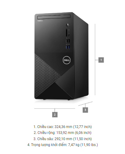 Máy tính đồng bộ Dell Vostro 3020 Tower