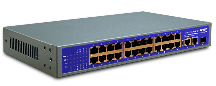 Switch APTEK SF1243P 24-Port 10/100Mbps PoE chính hãng