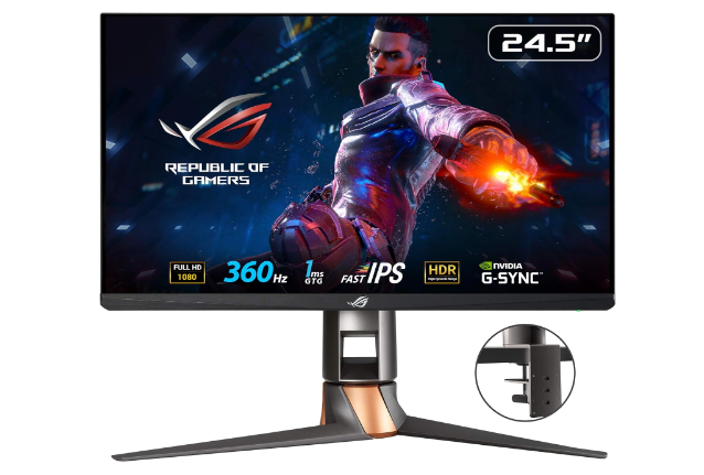 Màn hình ASUS ROG Swift 360Hz PG259QNR eSports NVIDIA® G-SYNC® Gaming Monitor – 24.5 inch FHD (1920 x 1080), NVIDIA Reflex Latency Analyzer, 360 Hz, Fast IPS, 1 ms (GTG), ROG Desk Mount Kit Màn hình ASUS ROG Swift 360Hz PG259QNR eSports NVIDIA® G-SYNC® Gaming Monitor – 24.5 inch FHD (1920 x 1080), NVIDIA Reflex Latency Analyzer, 360 Hz, Fast IPS, 1 ms (GTG), ROG Desk Mount Kit