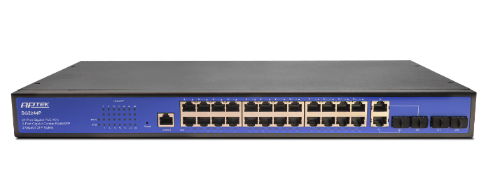 Switch APTEK SG2244P 24 Port PoE L2 Managed Gigabit chính hãng