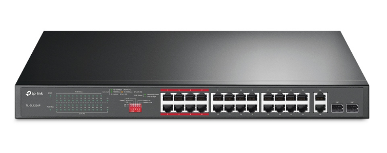 Switch 24 cổng 10/100Mbps Gigabit TP-LINK TL-SL1226P