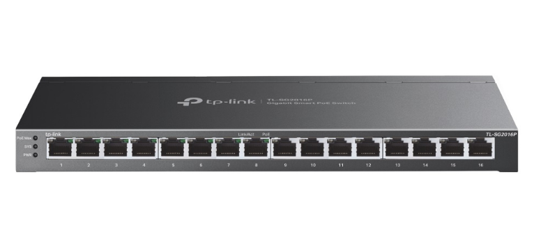 Switch Smart JetStream 16-Cổng Gigabit với 8-Port PoE+ TL-SG2016P