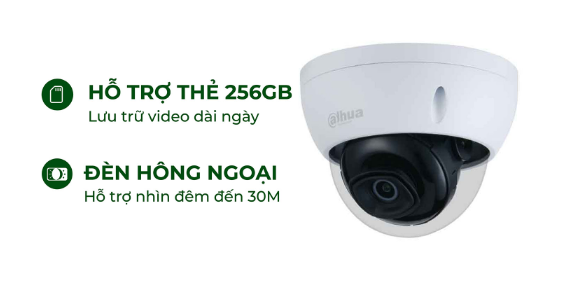 Camera IP Starlight 2.0MP DAHUA DH-IPC-HDBW2230EP-S-S2