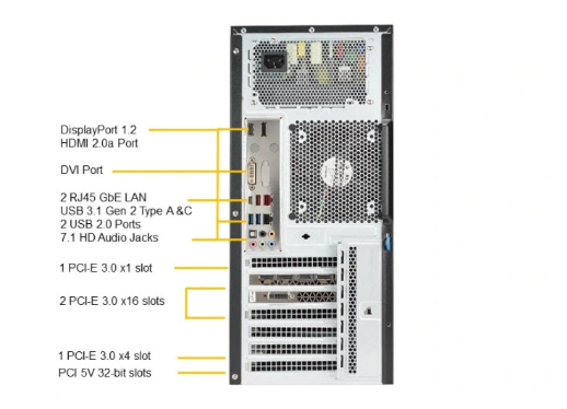 Máy Trạm Supermicro SuperWorkstation System SYS-5039C-T