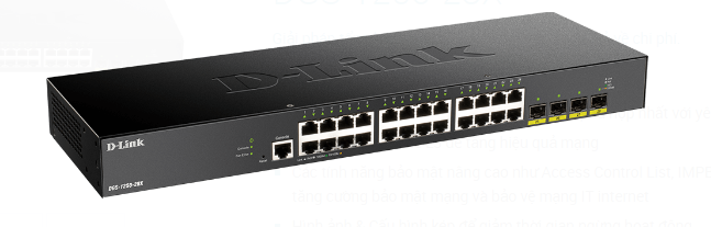 Thiết bị mạng D-Link 28-Port 10-Gigabit Smart Managed PoE Switch DGS-1250-28XMP