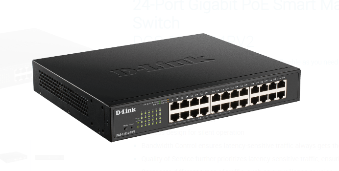 Thiết bị mạng 24-Port Gigabit PoE Smart Managed Switch D-Link DGS-1100-24PV2