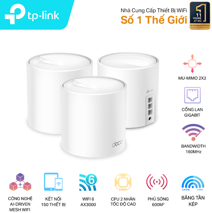 Bộ phát Wifi Tp-Link TL-Deco X50(3-pack)