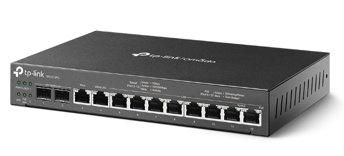 Thiết bị định tuyến TP-Link ER7212PC - Router VPN Gigabit Omada 3-trong-1