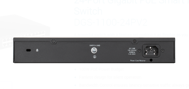 Thiết bị mạng 24-Port Gigabit PoE Smart Managed Switch D-Link DGS-1100-24PV2