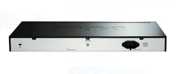 Thiết bị mạng 28-Port SmartPro Gigabit Switch D-Link DGS-1510-28X