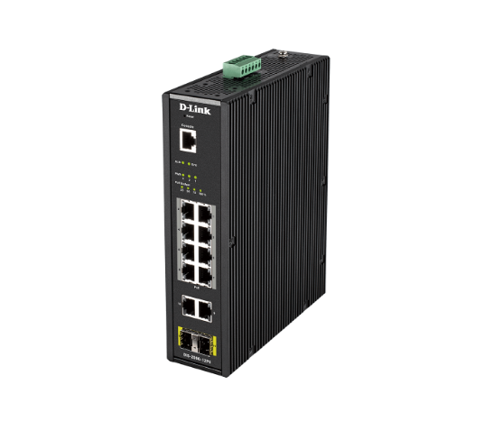 Thiết bị chuyển mạch D-Link Layer-2 Gigabit Ethernet Smart Managed Industrial Switches-Out Door (DIS-200G-12PS)
