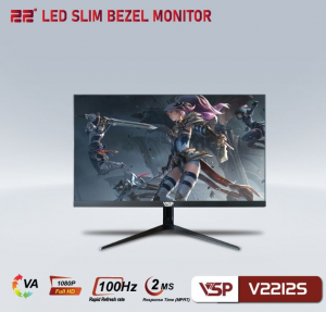 Màn hình LCD 22 INCH VSP V2212S FullHD 100Hz 2MS VA Đen