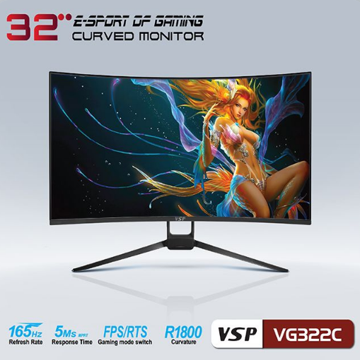 Màn hình VSP VG322C ESport Gaming Cong (32inch/FHD/165hz/VA)