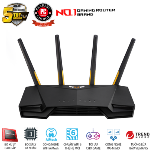 Router ASUS TUF Gaming AX3000 Wi-Fi 6 Băng Tần Kép