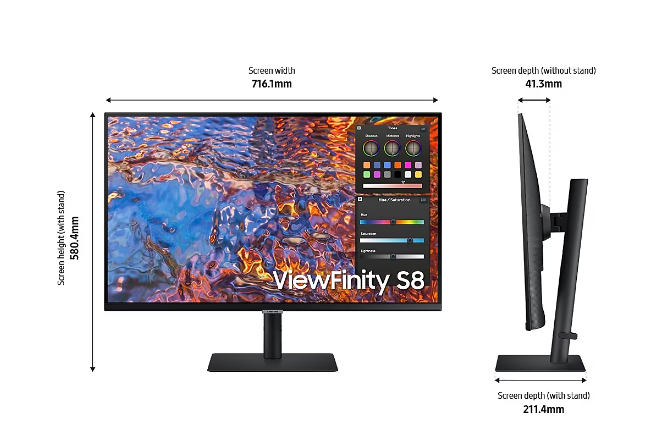 Màn hình Samsung ViewFinity S8 LS32B800PXEXXV