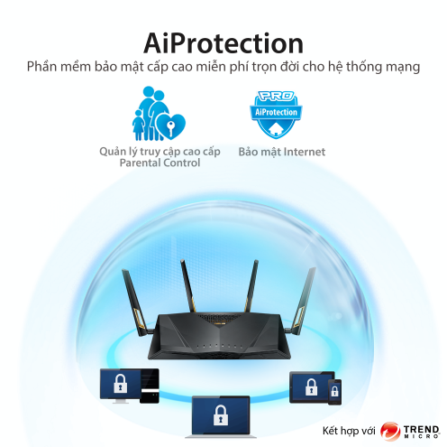 Router ASUS RT-AX88U Băng Tần Kép