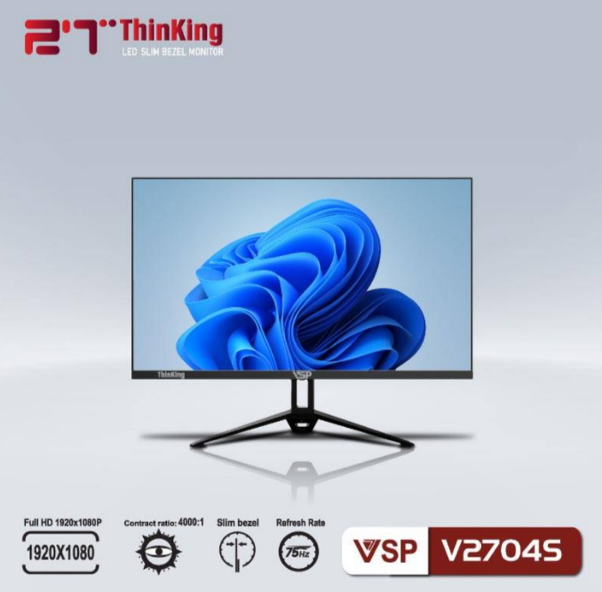 Màn hình VSP V2704S (27 inch/ IPS/ FHD/ 75Hz/ 6.5ms/ FreeSync)