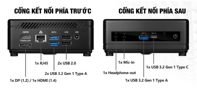 Máy tính để bàn PC mini MSI Cubi 5-12M-079VN-B71255U16GS51X11PA