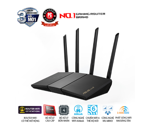 Bộ phát wifi 6 Asus RT-AX57