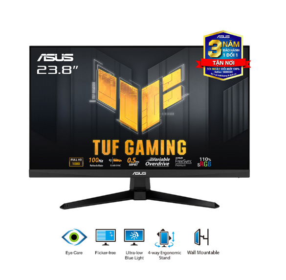 Màn Hình Gaming ASUS TUF VG246H1A (23.8 Inch/ FHD/ IPS/ 100Hz/ 0.5ms/ FreeSync)
