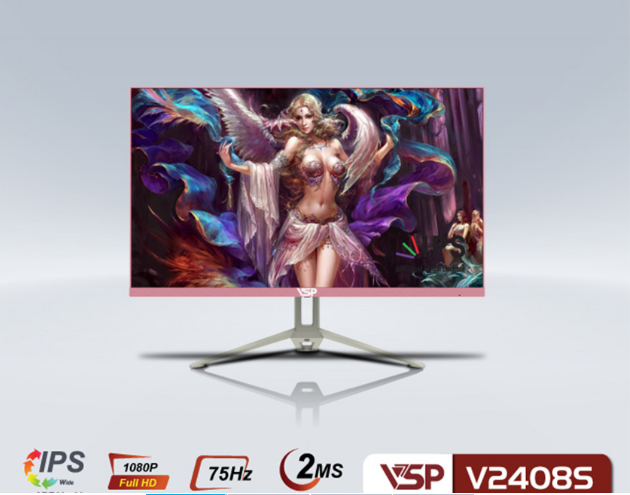 Màn hình LCD 24 inch VSP V2408S FHD 75Hz Gaming
