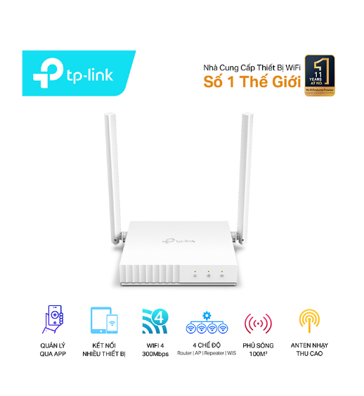 Router Wifi TP-Link TL WR844N chuẩn n tốc độ 300mbps