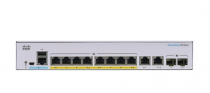 Switch Managed Cisco 8 Port Gigabit PoE+ 60W CBS250-8P-E-2G-EU