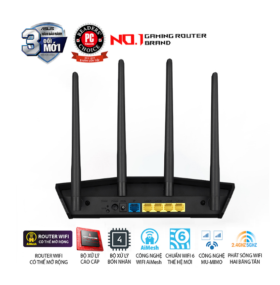 Bộ phát wifi 6 Asus RT-AX57