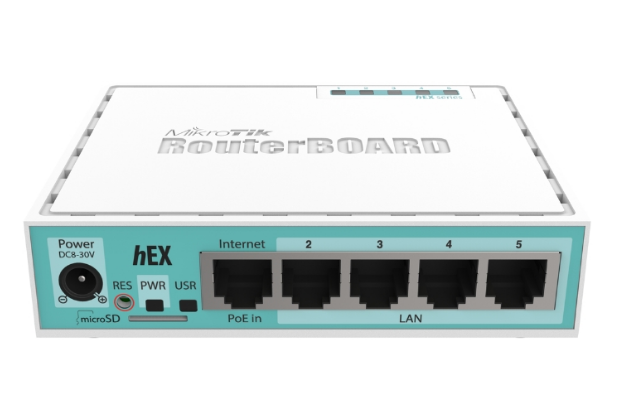 Thiết bị cân bằng tải router MikroTik RB750Gr3 (hEX) chịu tải 80 – 100 user