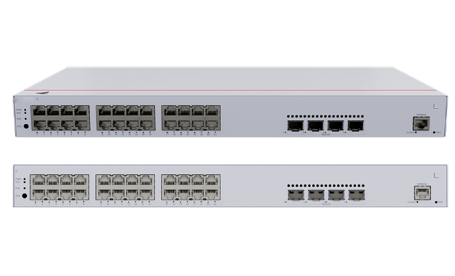 Thiết bị chuyển mạch S220-24P4X (24*10/100/1000BASE-T ports(400W PoE+), 4*10GE SFP+ ports, built-in AC power)