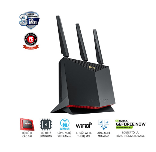 Bộ định tuyến WiFi 6 Asus RT-AX86U chuẩn AX5700