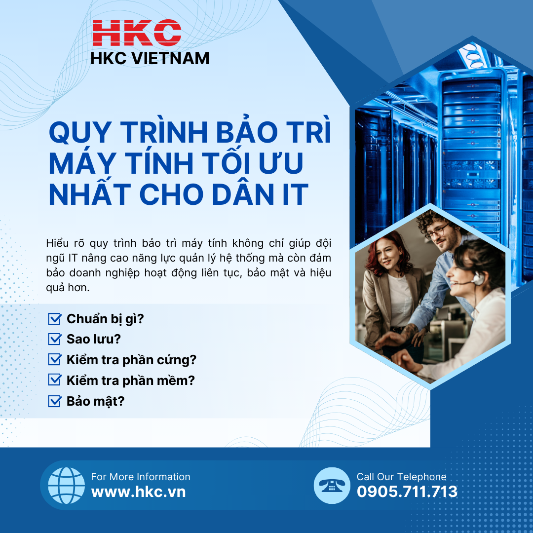 Quy trình bảo trì máy tính tối ưu nhất cho dân IT