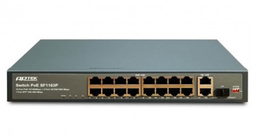 SF1163P – Switch PoE Gigabit hiệu suất cao cho doanh nghiệp