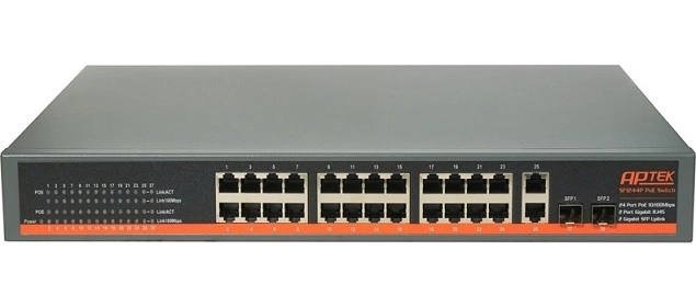 Switch APTEK SG1244P – Switch PoE Gigabit thông minh, hiệu suất cao