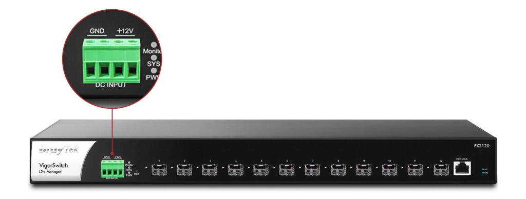 VigorSwitch FX2120 – Giải pháp Switch PoE Gigabit tối ưu cho doanh nghiệp