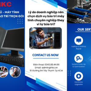 Lý do doanh nghiệp nên chọn dịch vụ bảo trì máy tính chuyên nghiệp thay vì tự bảo trì?
