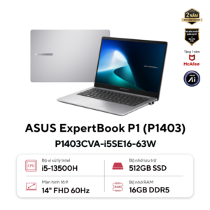 Laptop ASUS ExpertBook P1403CVA i5-13420H | Doanh nhân lựa chọn hàng đầu