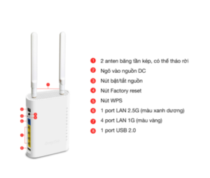 VigorAP905 AX3000 – Access Point Wi-Fi 6 AX3000 LAN 2.5G PoE+, Mesh WiFi, Roaming | HKC