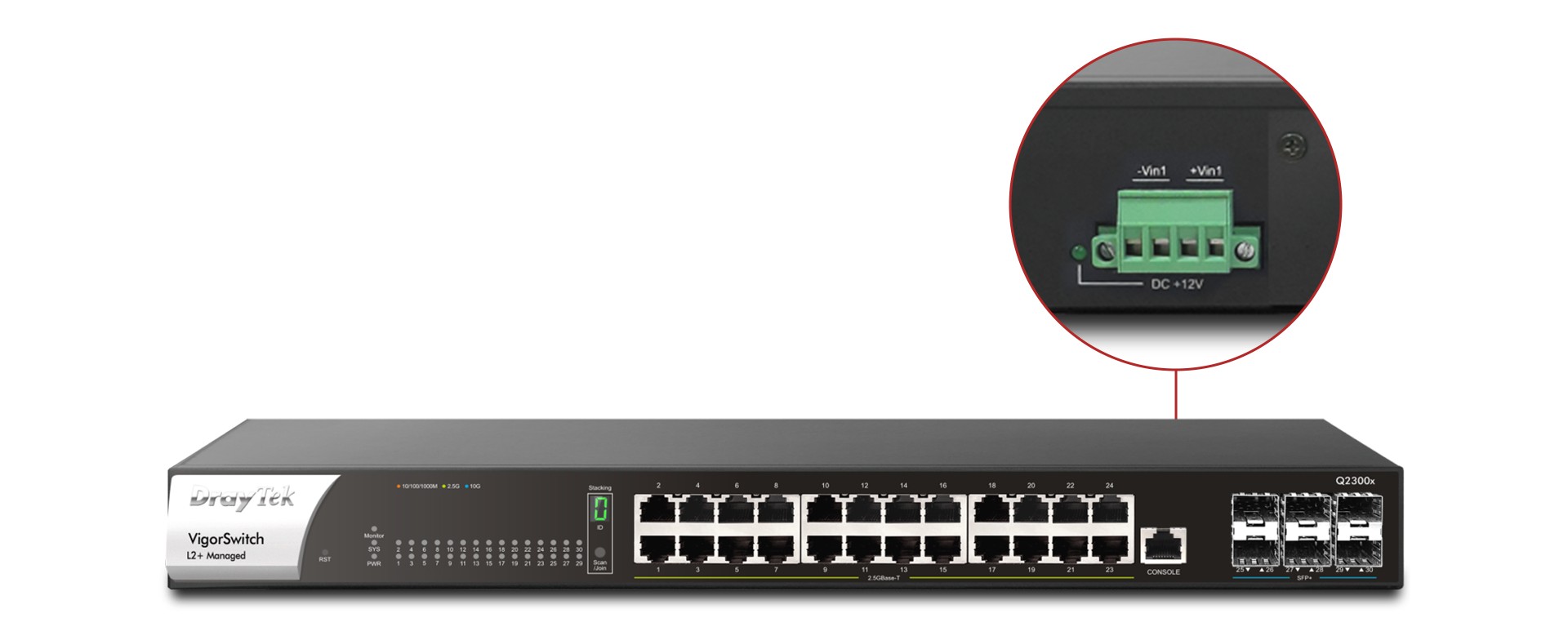 VigorSwitch Q2300x – Switch 2.5GbE L2+ Managed cao cấp cho doanh nghiệp