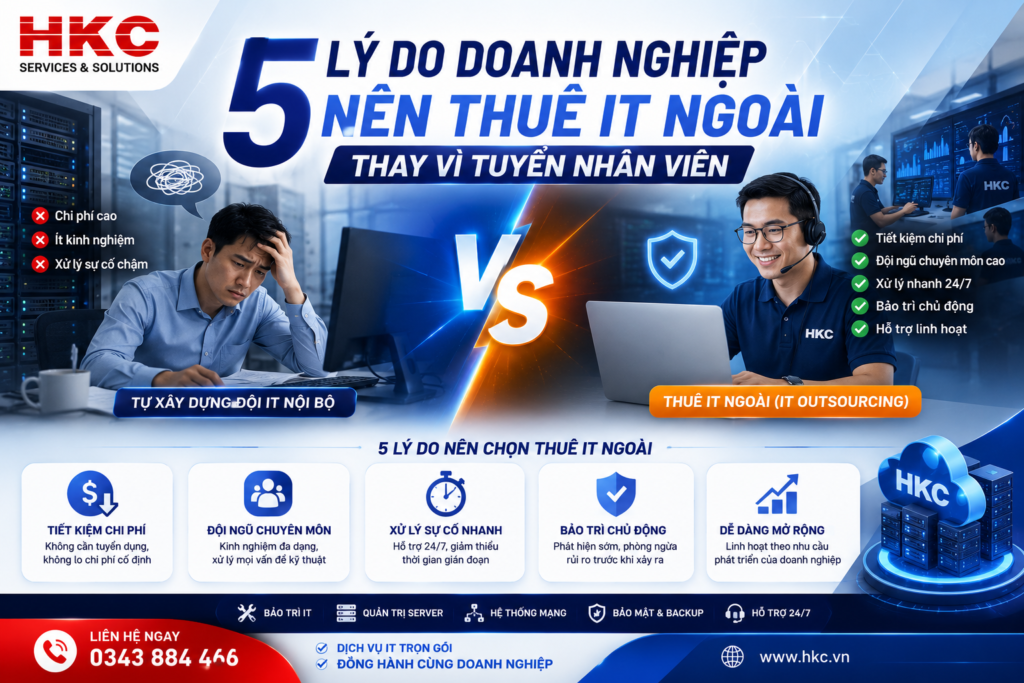 5 lý do doanh nghiệp nên thuê IT ngoài thay vì tuyển nhân viên