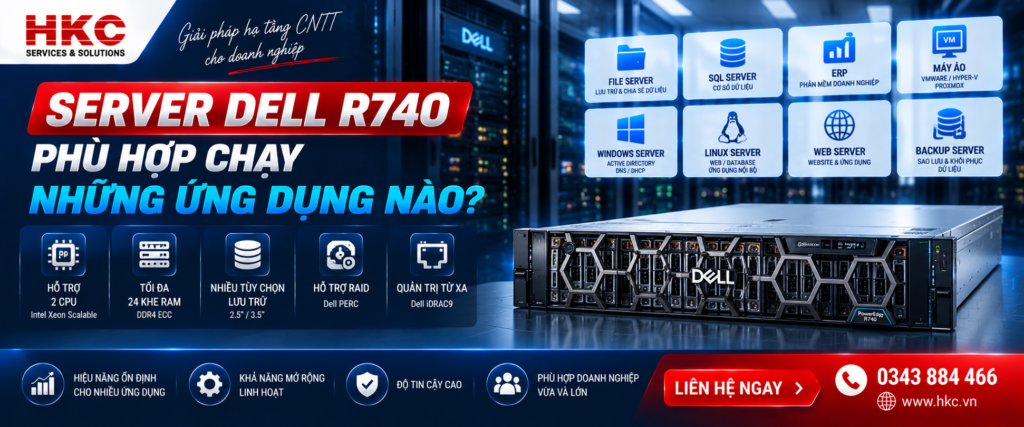 Server Dell R740 phù hợp chạy những ứng dụng nào?